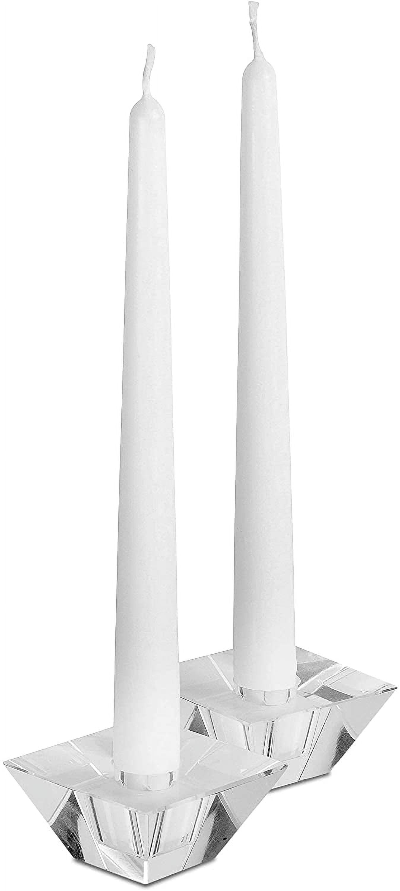 Kicada 12 Pack Tall Taper Candles 10Inch Unscented Dripless Taper Candles,  Smokeless Candle with Cotton Wicks for 8Hour Long Slow Burning Time for