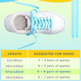 thumbnail image 2 of ZWHong 30 Pairs Colored Shoe Laces, 48 Inch Extra Long Flat Shoelaces for Sneakers, Boots, Kids, Adults - Bulk Multipack Athletic Shoestrings (29 Assorted Colors), 2 of 7