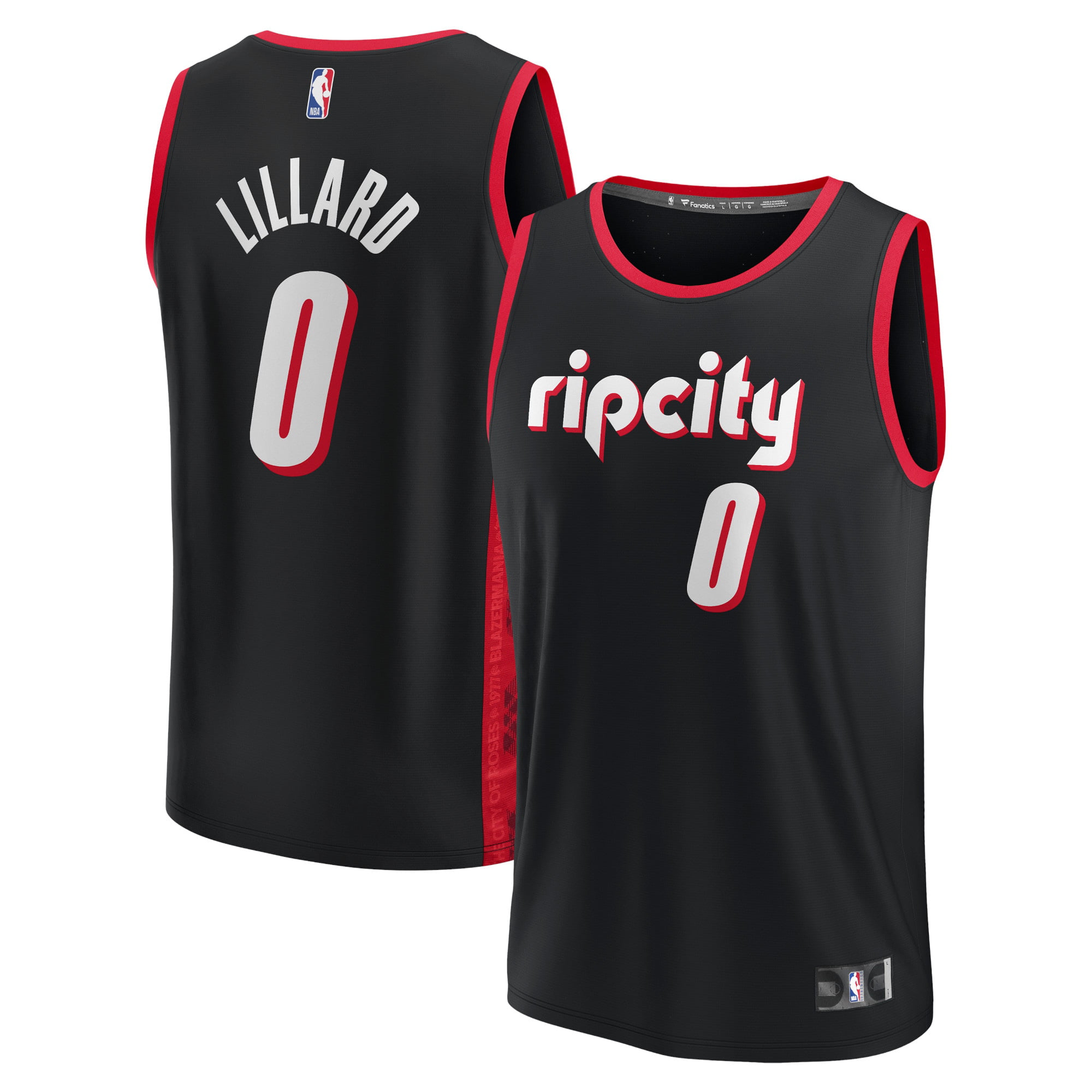 Damian Lillard #0 Portland Trail Blazers Basketball Jersey Stitched City Edition 