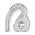 thumbnail image 3 of Sterling Silver Rhodium Plated CZ Heart Pendant Slide QP2776, 3 of 4