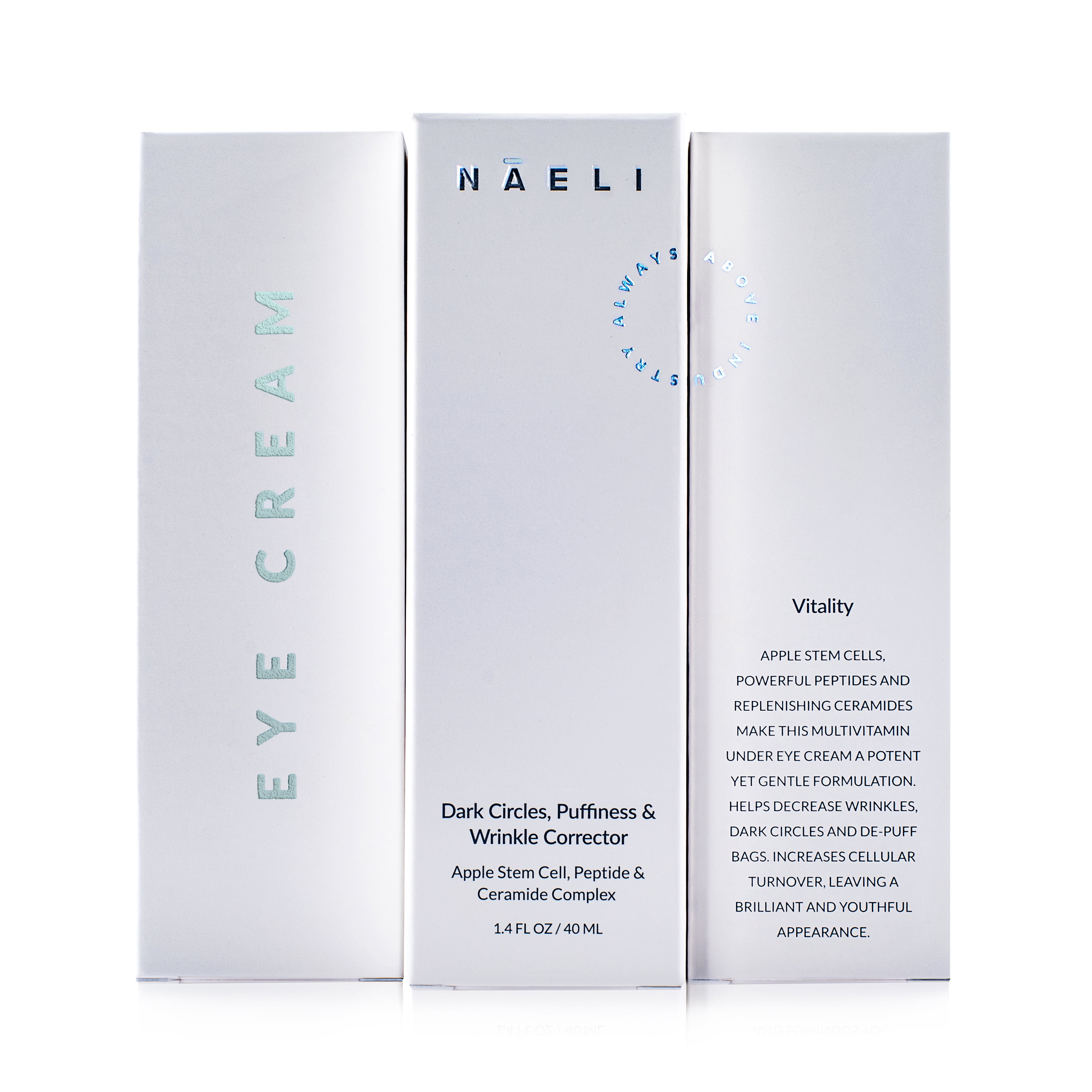 NAELI Eye Cream for Dark Circles and Puffiness with Peptides, 1.4 oz