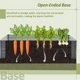 thumbnail image 4 of MQINGHOS 8x4x2ft Outdoor Metal Raised Garden Bed with 2 Large Screen Windows, Galvanized Raised Garden Bed for Strawberry, Tomato, Egetables, Flowers, 4 of 8