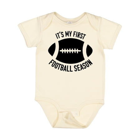 

Inktastic It s My 1st Football Season Gift Baby Boy or Baby Girl Bodysuit