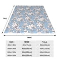 thumbnail image 3 of Cauagu Lily Flower Pattern Flannel Bed Blankets,Fleece Blanket Comfortable Air Conditioning Blanket for Sofa Bed Travel Couch & Living Room -50"x40", 3 of 8