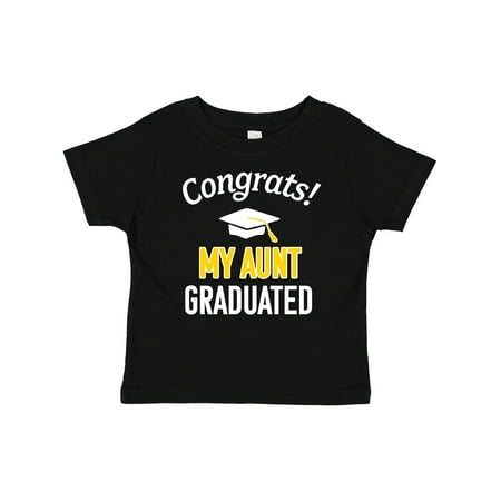

Inktastic Congrats! My Aunt Graduated with Cap Gift Baby Boy or Baby Girl T-Shirt