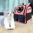 thumbnail image 2 of Pet Carrier Mochila Perro Mochila Malla Transpirable Mochila Carrier Space Rosado Yuyangstore Burbuja transportadora de gatos, 2 of 7