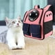 thumbnail image 2 of Mochila transportadora para mascotas Mochila para perros Mochila de malla transpirable Mochila para perros y gatos Space Rosado, 2 of 4