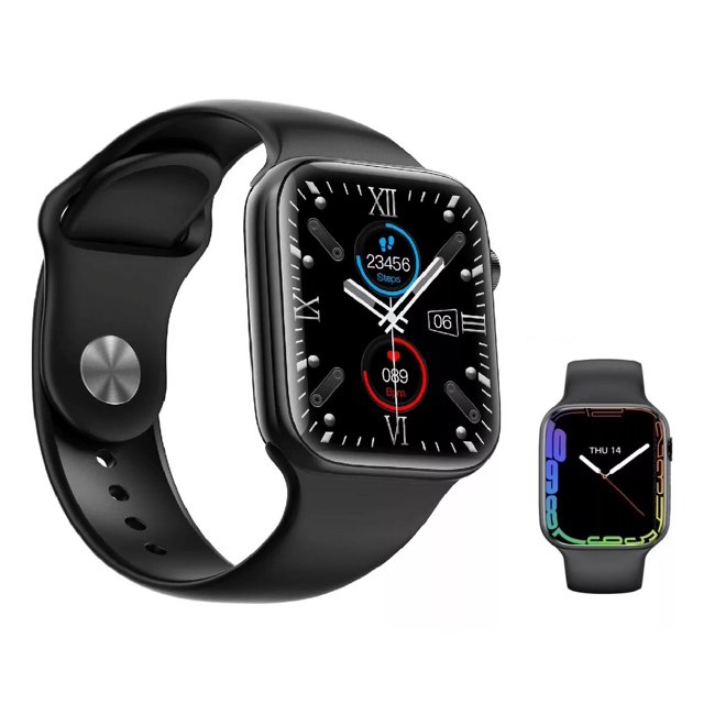 Reloj Inteligente T500 Ultimate Smartwatch Para Mujer Y Hombre Con Asistente De Voz Pantalla Táctil Bluetooth Llamadas Deportes Sensor De Ritmo Cardiaco ISDEWATCH Negro