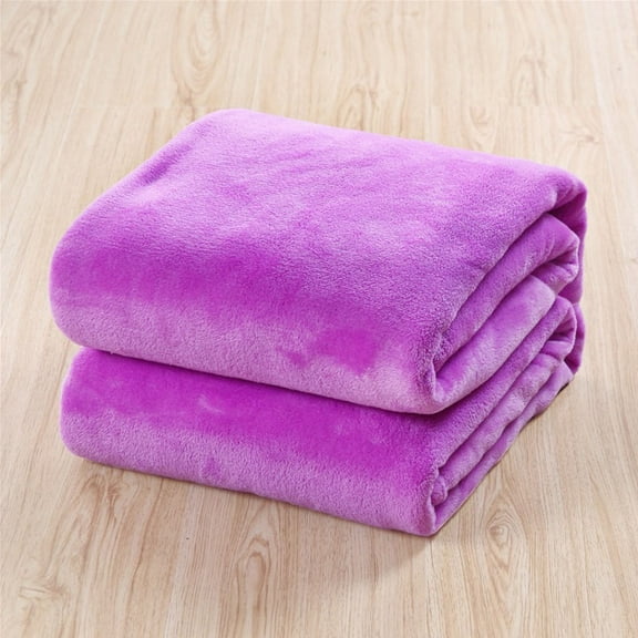 WHAMVOX Fleece Blanket Purple Throw Blankets Plush