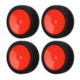 thumbnail image 3 of RC Tires, Strong Buffering 1/10 RC Car Tires  For 1/10 Flat Sports Car Red, 3 of 8