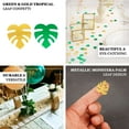 Efavormart 15G Bag | Metallic Green And Gold Tropical Palm Leaf Table ...