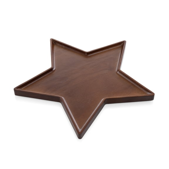 Toscana Star Shaped Serving Tray, Charcuterie Board, Stained Parawood
