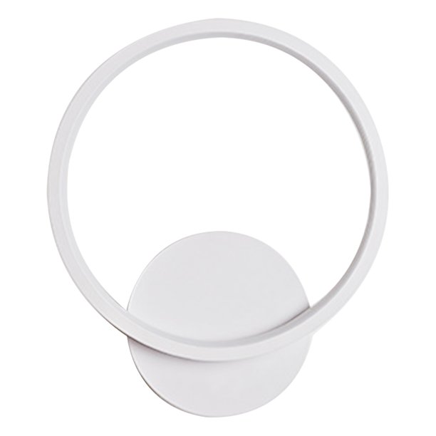 FLhrweasw Lámpara Pared LED 12 W Lámpara Montaje en Pared para Sala Estar (luz Blanca Redonda Blanca)