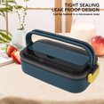 thumbnail image 4 of Stainless Steel Bento Box Adult Lunch Box, Microwave Safe Portable Split Bento Box For Students And Office Workers, 4 of 8