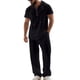 thumbnail image 2 of Ceisia Men's Loose Fit Cotton-Linen Like 2-Piece Set Hooded Short Sleeve Shirt with Elastic Waist Wide Leg Pants Gifts, 2 of 9