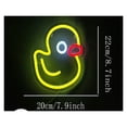 thumbnail image 2 of Luces De Neón Con Forma De Pato, Preciosas Luces De Animales De Pato, Utilizadas Para La Decoración De Paredes En Hogares, Balcones, Tiendas Y Clubes, 22cm20cm, 2 of 8