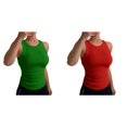 thumbnail image 1 of (2-Pack) Rinsvye Womens Sleeveless Vest Top Basic Tank Blouse Layering Clothing Summer Must Have Wardrobe Staple, 1 of 4
