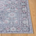 thumbnail image 4 of SAFAVIEH Serapi Amable Oriental Machine Washable Runner Rug, Grey/Pink, 2' x 9', 4 of 12