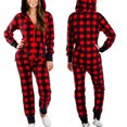 thumbnail image 4 of Pyjamas d'Une Seule Pièce pour Femmes avec Capuche, Pantalons Confortables pour Adultes, Modèle de Père Noël, 4 of 5