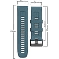 thumbnail image 4 of 26mm Smart Strap for Garmin Fenix 7X 5X Plus 6X Pro 3 3HR Tactix Delta Official Silicone Strap Strap Bracelet, 4 of 7