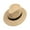 Khaki, variant on Band Decor Flat Dome Straw Hat Folding Thin Non-stuffy Anti-UV Men Big Brim Sunscreen Jazz Hat Accessories ,Gift