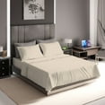 thumbnail image 4 of 100% Cotton Twin Sand Sateen Sheet Set, Graphene-Infused Temperature Regulating, Soft & Silky 3-Piece Set with Side Pockets by SLEEP RX, 4 of 8