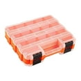 thumbnail image 1 of Double Side Tool Organizer Clear Screw Organizer for Electrician Screw Bolts naranja, 1 of 8
