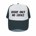 thumbnail image 2 of Kooks Only No Locals Printed Snapback Hat Skiing Surf Skateboarding Bend Visor Snapback Cap Trucker Hat Surfer Trucker Hat YP04856-60cm for adult Gao Jinjia LED, 2 of 2