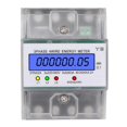thumbnail image 1 of 3 Phase 4 Wire Energy Meter 220/380v 5-80a Energy Consumption Kwh Meter Din Rail Installation Digit, 1 of 5