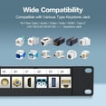 24 Port Patch Panel Blank Keystone Patch Panel 1U 19