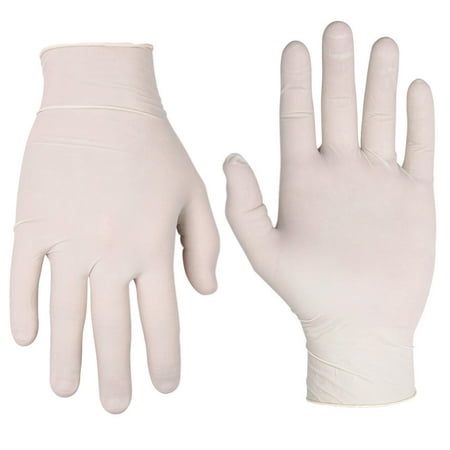 CLC Latex Disposable Gloves L White 10 pk