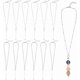 thumbnail image 1 of 12 piezas de colgantes de barra en 2 estilos para hacer collares con cuentas, cadenas de acero inoxidable de 47 cm (18,5 pulgadas), accesorios para la creación de collares con cuentas de platino, 1 of 9