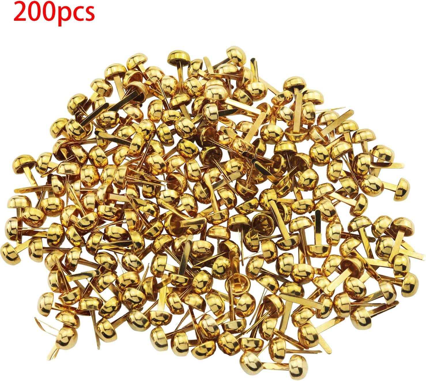 Creative Impressions Metal Paper Fasteners 50/Pkg-Stars - Gold, 1