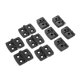 thumbnail image 3 of 10 unids 40 * 30 mm puerta butts bisagras negro mini plástico nylon cajón caja de madera bisagra de gabinete for hardware de muebles, 3 of 6