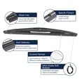 thumbnail image 4 of Unique Bargains 2pcs Rear Windshield Wiper Blade Replacement for Honda CR-V 2017-2022 for Nissan Pathfinder 2006-2012, 4 of 6