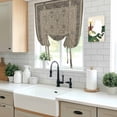 thumbnail image 5 of Beige Boho Balloon Curtains 63 Inch Length for Living Room/Bedroom, Vintage Floral Abstract Art Ethic Tribe Rod Pocket Privacy Door Curtains Decorative Tie Up Shade for Window 52"x63", 5 of 8