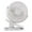White, variant on USB Rechargeable Clip On Desk Fan Portable Foldable 3 Speed Adjustable 1800mAh Battery Operated for Home Office Travel Camping Indoor Outdoor Use