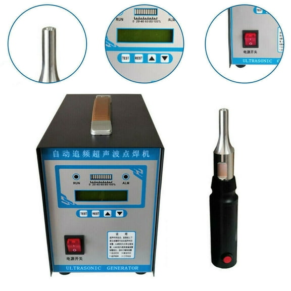 Fichiouy Welding Machine 28KHz Handheld Ultrasonic Spot Welder Plastic Welding Machine Portable for ABS/PP/PE