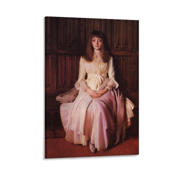 John Singer Sargent Miss Elsie Palmer Decorative Painting Canvas Wall-Art Living Room Posters Bedroom Painting
