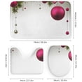 thumbnail image 3 of Shower Curtain sets and Bath Mat Set, Christmas Pattern Printed on Bathroom Decor Sets with Shower Curtains and Rugs, Suitable for Small Bathroom Gym Guest Bath, 72 x 72 inches, 3 of 8