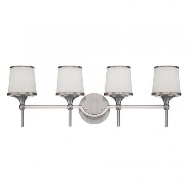 Savoy House Hagen 4 Bar de Bain Léger en Nickel Satiné