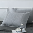 thumbnail image 2 of EazyTech Premium Cotton Pillowcase Cover with Button Closure 20x28 Inch Non-Slip Fixed Soft Breathable Pillow Case Queen Standard Size Wrinkle-Free Gray, 2 of 6