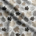 thumbnail image 1 of Soimoi Leaves Print, Silk Fabric, Decor Sewing Fabric by The Yard 42 Inch Wide,Decorative Fabric for Shirts Suits Ties, Beige, 1 of 5