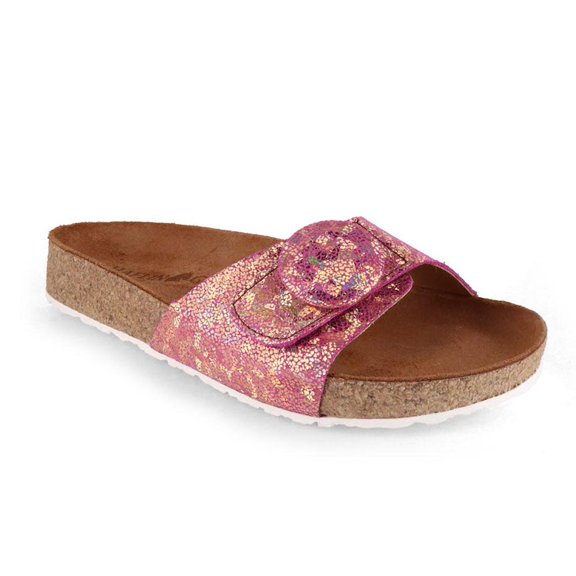 HAFLINGER Hook-and-Loop Sandals Big Button Gina