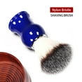 thumbnail image 5 of Men Shaving Brush Blue Handle Soft Beard Shave Brush for Beauty Salon Hair Salon Tool Dense Shaving Brush, 5 of 6