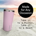 thumbnail image 6 of Corkcicle Classic Triple Insulated Coffee Mug with Lid, Gloss Rose Quartz, 16 oz – Stainless Steel Travel Tumbler Keeps Beverages Cold 9+hrs, Hot 3hrs – Cupholder Friendly Travel Coffee Tumbler, 6 of 6