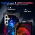 thumbnail image 2 of Casetego for Samsung Galaxy A55 5G/A35 5G Case,Glow in The Dark Three Layer Heavy Duty Shockproof Full Protection Hard Plastic Bumper+Soft Silicone Protective Case,Shiny Blue, 2 of 8