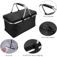 thumbnail image 2 of Picnic basket, foldable, isolated, black, blue, red, 2 of 6