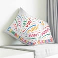 thumbnail image 4 of Throw Pillow Covers 26x26 Inch, Graduation Season Decorative Pillow Cases for Couch Sofa Bed, Colorful Funny Words Modern Art Cotton Linen Square Home Decor Pillowcases with Hidden Zipper, 4 of 7