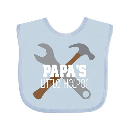 

Inktastic Papa Little Helper Gift Baby Boy Bib
